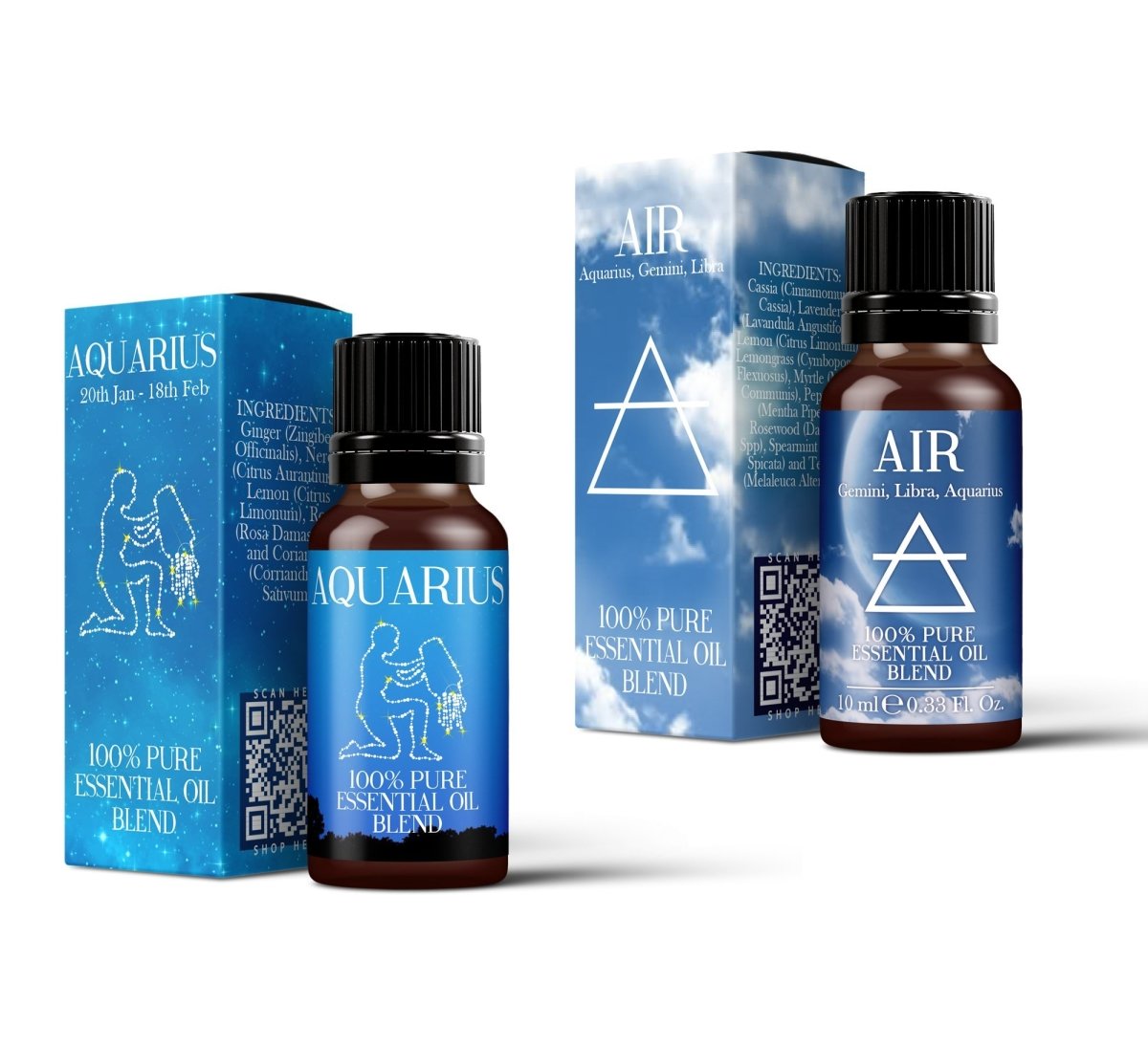 Air Element Aquarius Essential Oil Blend Twin Pack 2x10ml