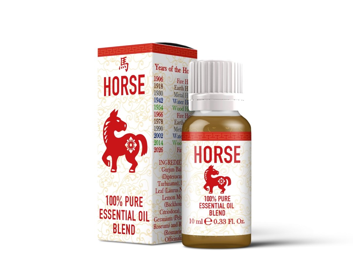 Horse Chinese Zodiac Essential Oil Blend Mystic Moments UK